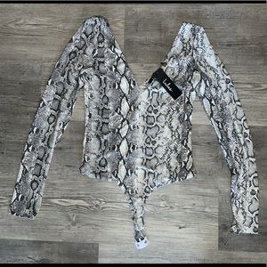 Leopard print bodysuit